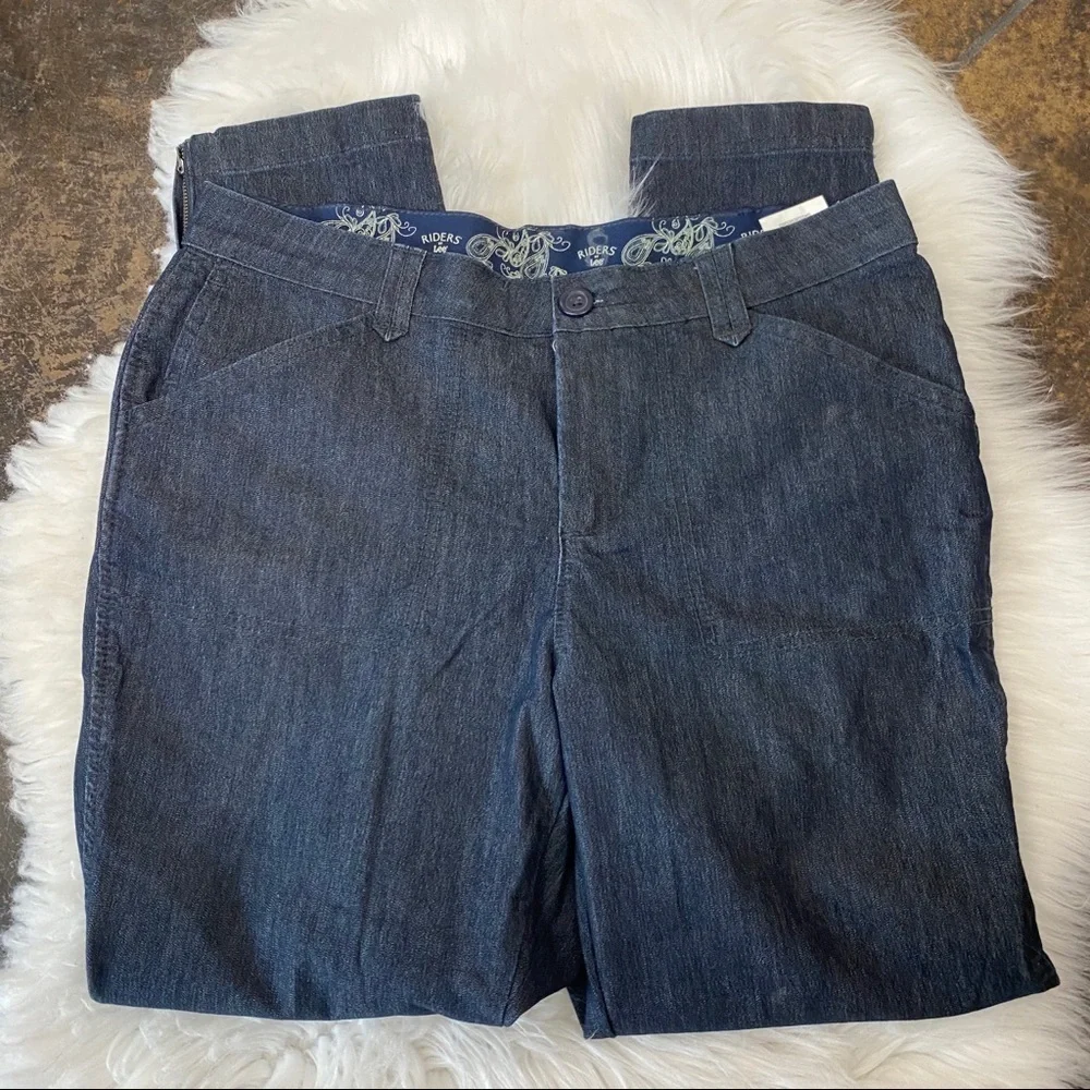 LEE Rider Elastic waist Cropped Jeans Trousers